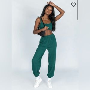 Princess Polly Arabella Set Forest Green
